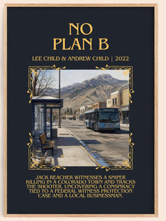 No Plan B Minimalist Book Poster by Lee Child & Andrew Child – image 1