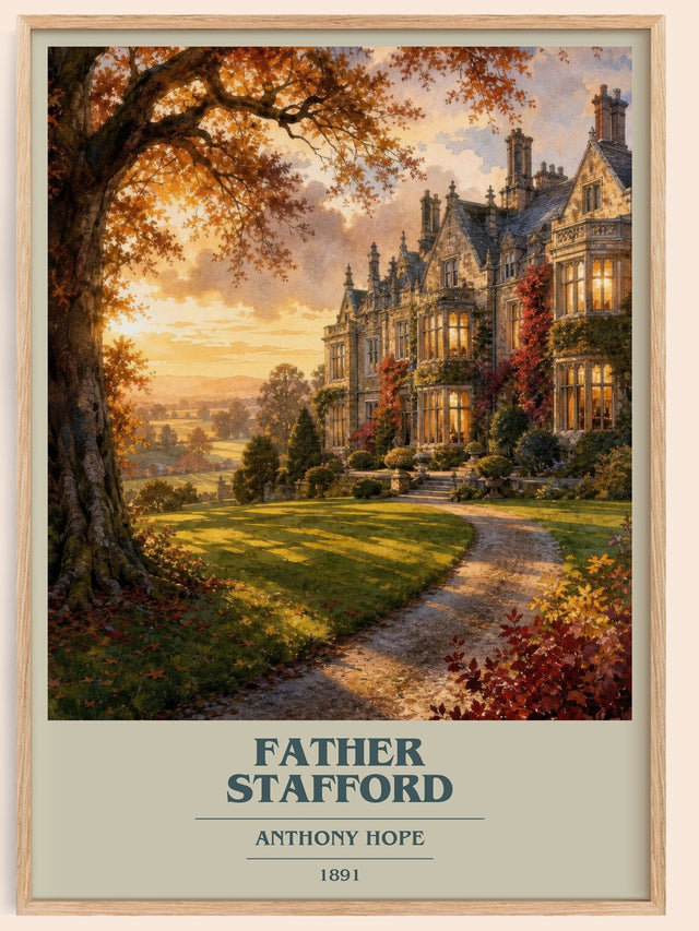 Father Stafford Book Cover Poster by Anthony Hope
