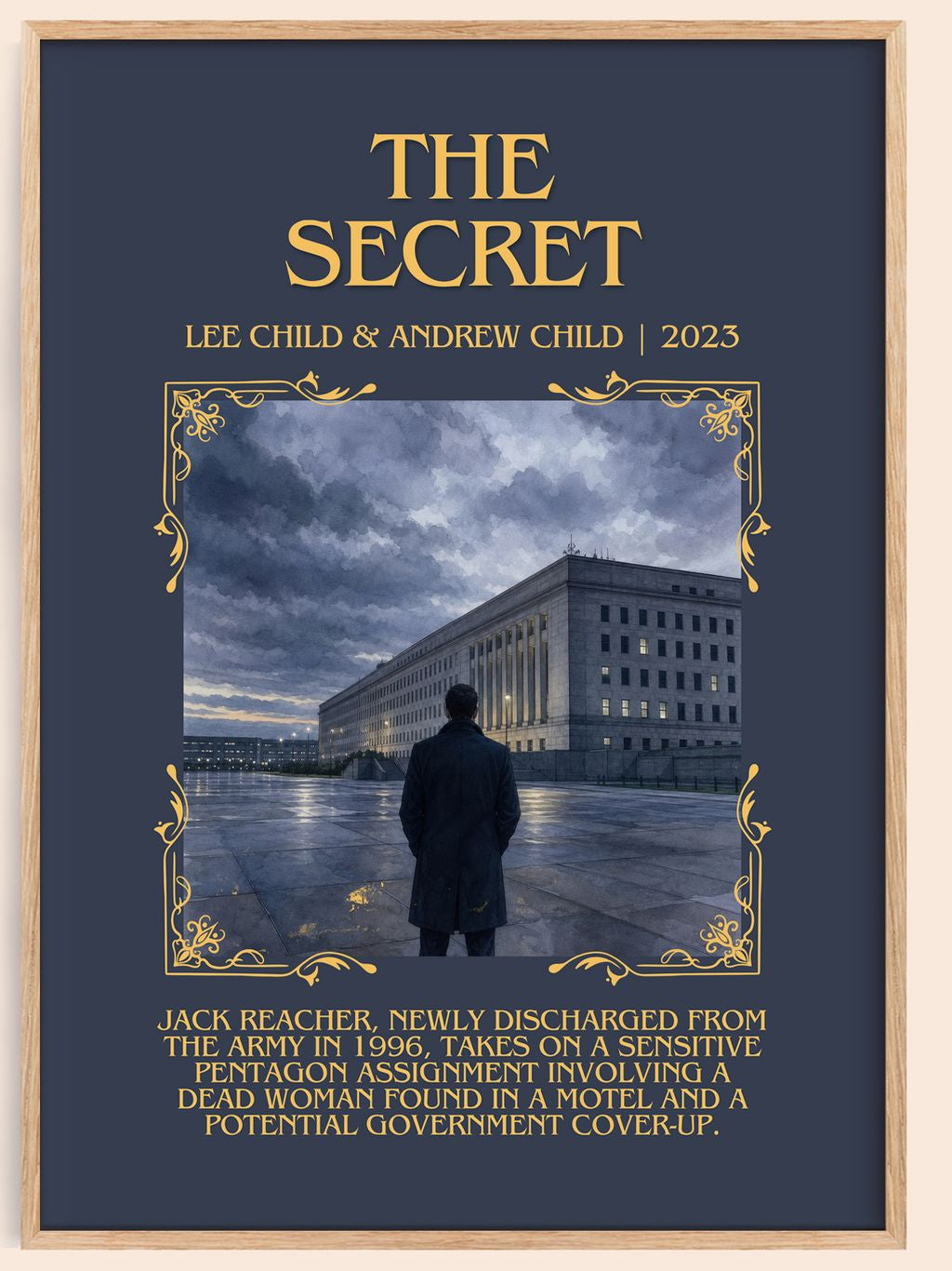 The Secret Minimalist Book Poster by Lee Child & Andrew Child – book poster