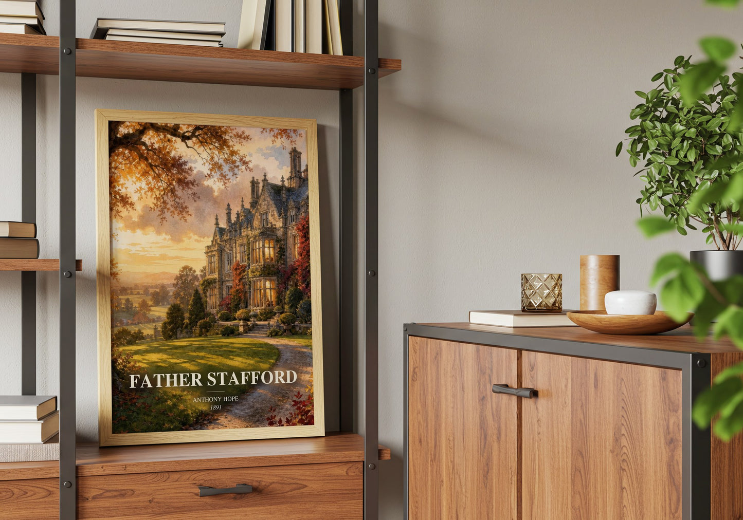 Father Stafford book watercolour illustration paper finish options – matte satin gloss