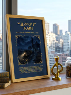 Midnight Train Minimalist Book Poster by Lee Child & Andrew Child – image 3
