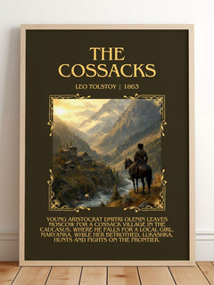 The Cossacks Minimalist Book Poster by Leo Tolstoy – image 2