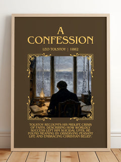 A Confession Minimalist Book Poster by Leo Tolstoy – image 2