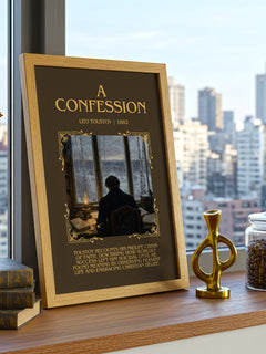 A Confession Minimalist Book Poster by Leo Tolstoy – image 3