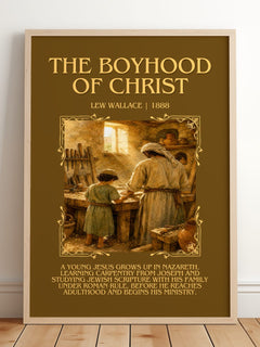 The Boyhood Of Christ Minimalist Book Poster by Lew Wallace – image 2