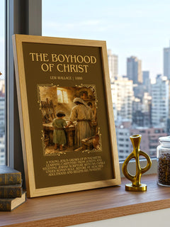 The Boyhood Of Christ Minimalist Book Poster by Lew Wallace – image 3