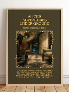 Alice'S Adventures Under Ground Minimalist Book Poster by L. Carroll – image 2