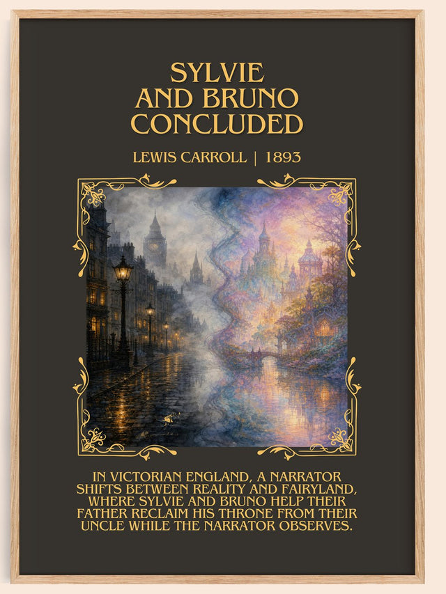 Sylvie And Bruno Concluded Minimalist Book Poster by Lewis Carroll