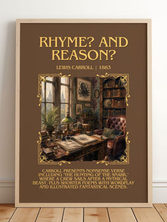 Rhyme? And Reason? Minimalist Book Poster by Lewis Carroll – image 2