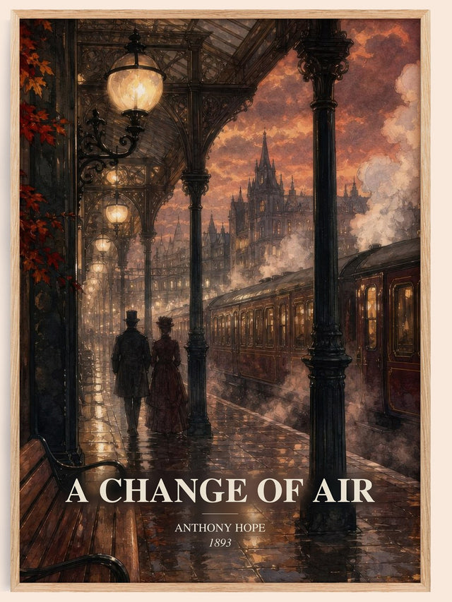 A Change Of Air Book Watercolour Illustration by Anthony Hope