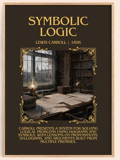 Symbolic Logic Minimalist Book Poster by Lewis Carroll – image 1