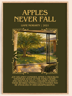 Apples Never Fall Minimalist Book Poster by Liane Moriarty – image 1