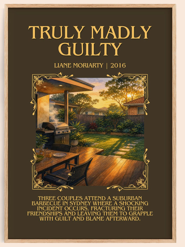 Truly Madly Guilty Minimalist Book Poster by Liane Moriarty