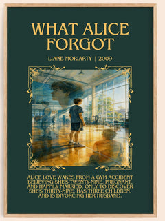 What Alice Forgot Minimalist Book Poster by Liane Moriarty – image 1
