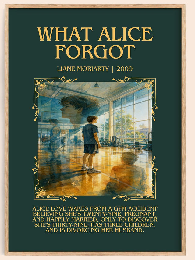 What Alice Forgot Minimalist Book Poster by Liane Moriarty