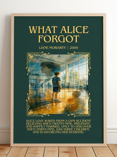 What Alice Forgot Minimalist Book Poster by Liane Moriarty – image 2