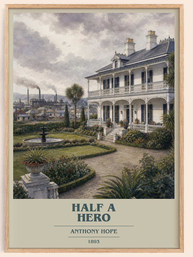 Half A Hero Book Cover Poster by Anthony Hope