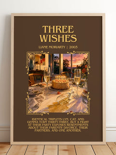 Three Wishes Minimalist Book Poster by Liane Moriarty – image 2