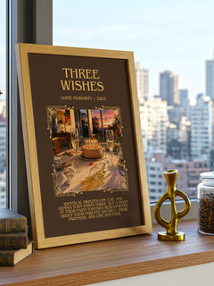 Three Wishes Minimalist Book Poster by Liane Moriarty – image 3