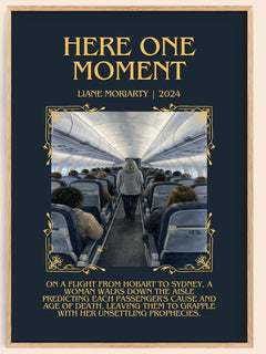 Here One Moment Minimalist Book Poster by Liane Moriarty – image 1