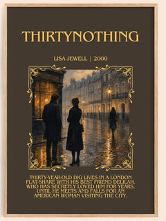 Thirtynothing Minimalist Book Poster by Lisa Jewell – image 1
