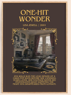 One-Hit Wonder Minimalist Book Poster by Lisa Jewell – image 1