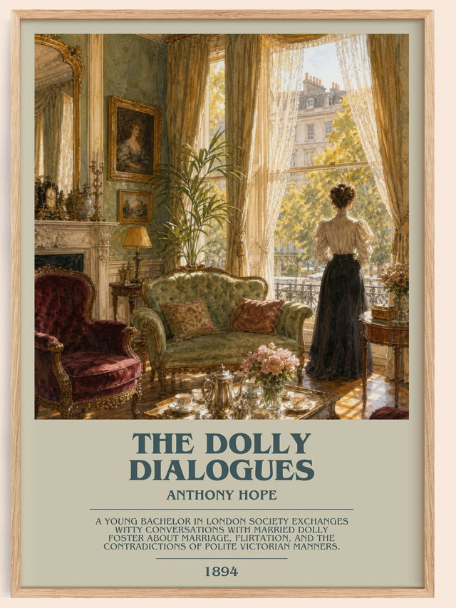 The Dolly Dialogues Bookish Wall Art by Anthony Hope