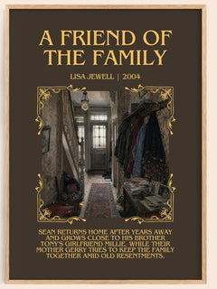 A Friend Of The Family Minimalist Book Poster by Lisa Jewell – image 1