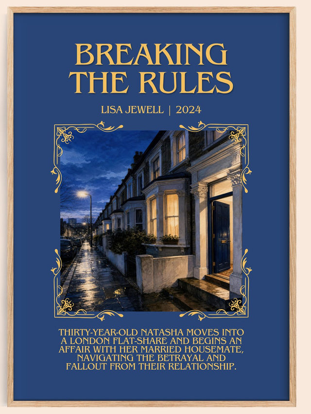 Breaking The Rules Minimalist Book Poster by Lisa Jewell