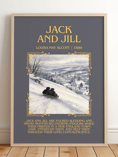 Jack And Jill Minimalist Book Poster by Louisa May Alcott – image 2