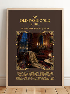 An Old-Fashioned Girl Minimalist Book Poster by Louisa May Alcott – image 2