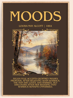 Moods Minimalist Book Poster by Louisa May Alcott – image 1