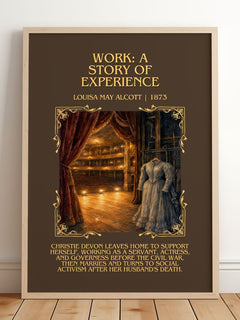 Work: A Story Of Experience Minimalist Book Poster by L. Alcott – image 2