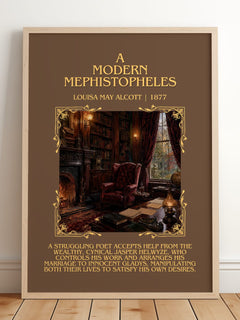 A Modern Mephistopheles Minimalist Book Poster by Louisa May Alcott – image 2