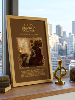Lulu'S Library (3 Volumes) Minimalist Book Poster by Louisa May Alcott – image 3