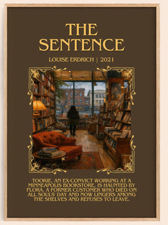 The Sentence Minimalist Book Poster by Louise Erdrich – image 1