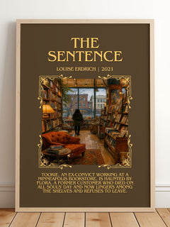 The Sentence Minimalist Book Poster by Louise Erdrich – image 2