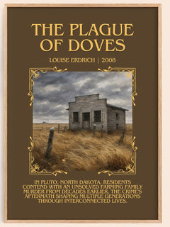 The Plague Of Doves Minimalist Book Poster by Louise Erdrich – image 1