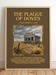 The Plague Of Doves Minimalist Book Poster by Louise Erdrich – image 2