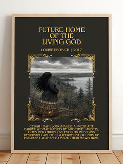 Future Home Of The Living God Minimalist Book Poster by Louise Erdrich – image 2