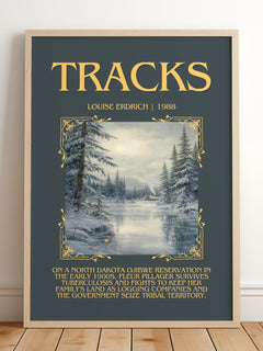 Tracks Minimalist Book Poster by Louise Erdrich – image 2
