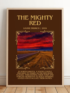 The Mighty Red Minimalist Book Poster by Louise Erdrich – image 2