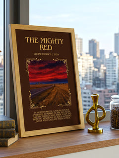 The Mighty Red Minimalist Book Poster by Louise Erdrich – image 3