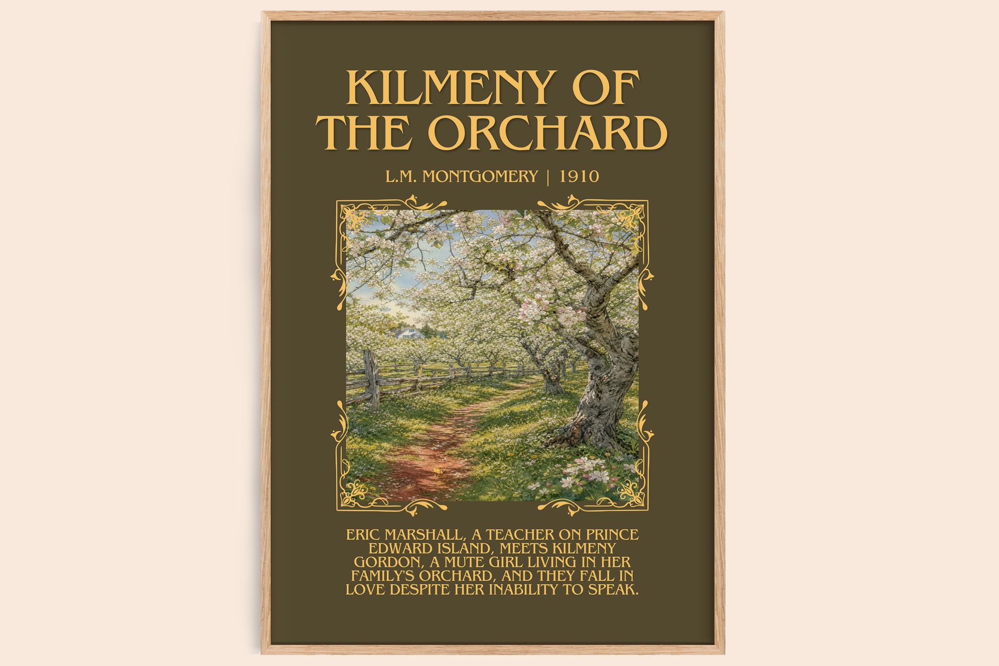 Kilmeny Of The Orchard Minimalist Book Poster by L.M. Montgomery