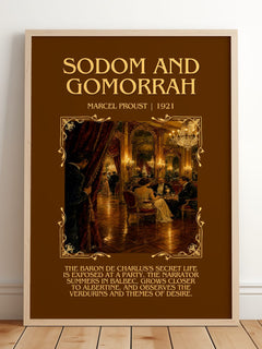 Sodom And Gomorrah Minimalist Book Poster by Marcel Proust – image 2
