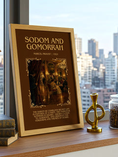 Sodom And Gomorrah Minimalist Book Poster by Marcel Proust – image 3