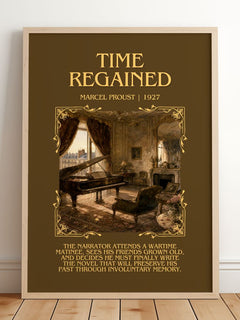 Time Regained Minimalist Book Poster by Marcel Proust – image 2