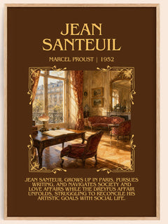 Jean Santeuil Minimalist Book Poster by Marcel Proust – image 1