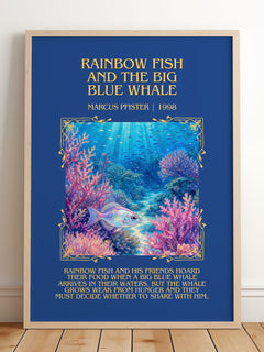Rainbow Fish And The Big Blue Whale Minimalist Book Poster – M. – image 2
