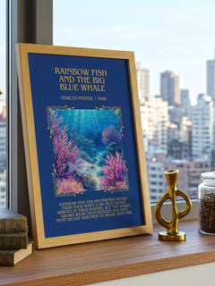 Rainbow Fish And The Big Blue Whale Minimalist Book Poster – M. – image 3